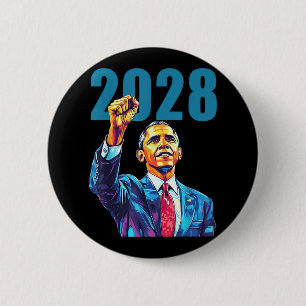 Obama für Präsident 2028 Obama 48. Präsident eines Button