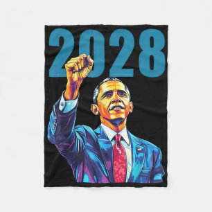 Obama für Präsident 2028 Obama 48. Präsident eines Fleecedecke