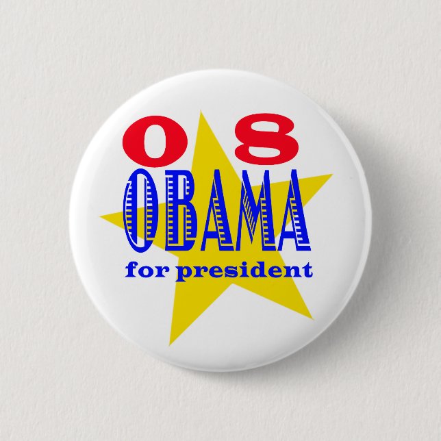 Obama für Präsident | Button (Vorderseite)