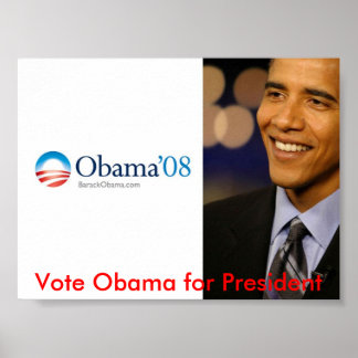 Obama für Präsident Poster