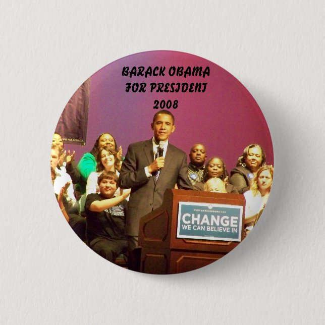 OBAMA FÜR PRÄSIDENTEN BUTTON (Vorderseite)
