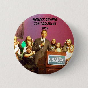 OBAMA FÜR PRÄSIDENTEN BUTTON