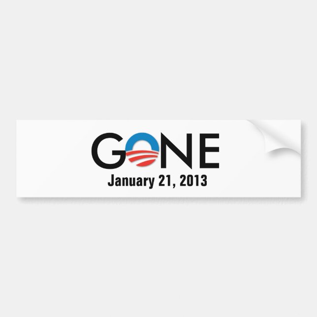 Obama, GEGANGEN, am 21. Januar 2013 Autoaufkleber (Vorne)