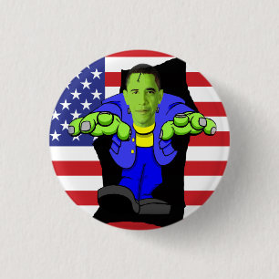 Obama gegen Amerika! Button