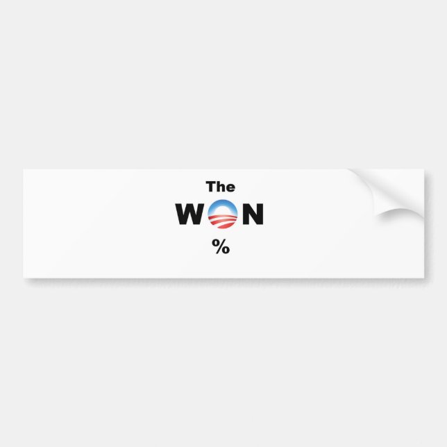 Obama GEWANN! Autoaufkleber (Vorne)