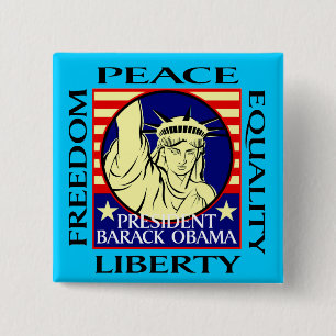 OBAMA-GEWINNE! BUTTON