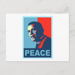 Obama gewinnt Friedensnobelpreis-T - Shirt Postkarte