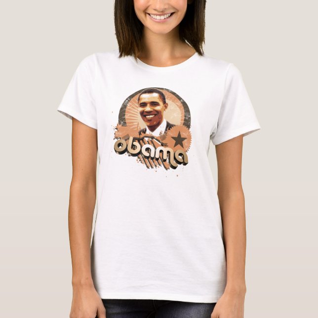 Obama-Gold T-Shirt (Vorderseite)