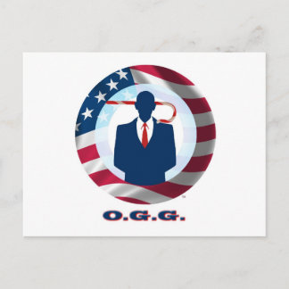 Obama Gotsta Go! Postkarte