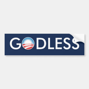 Obama gottlos autoaufkleber