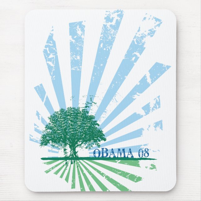 Obama-Grün Mousepad (Vorne)