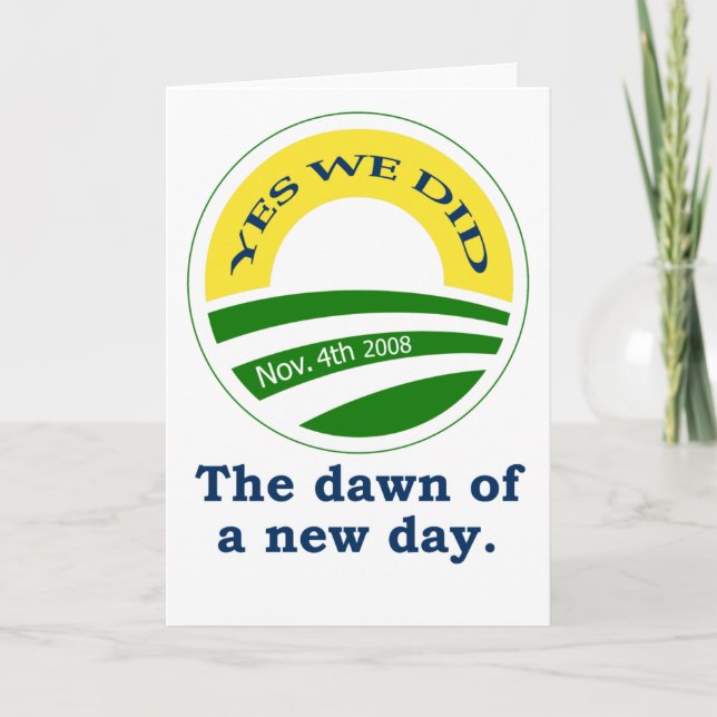 Obama-Grußkarte Karte (Vorderseite)