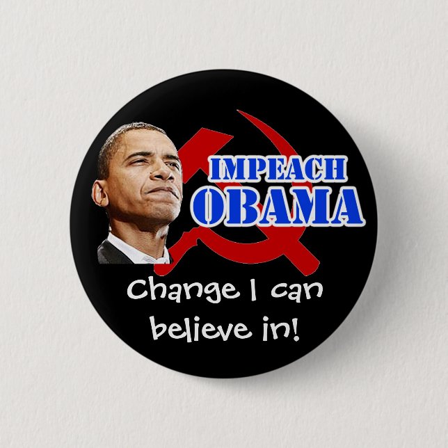 Obama-Hammer und Sichel, Änderung, die ich herein Button (Vorderseite)