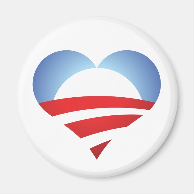 Obama Heart Magnet (Vorne)