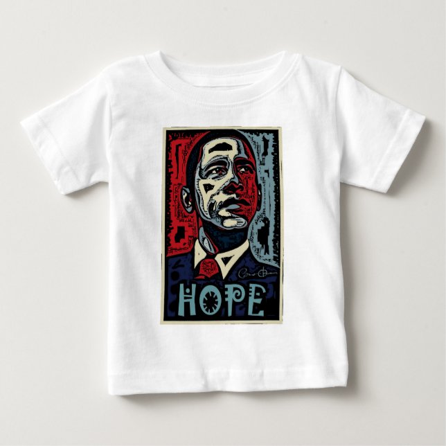 Obama-Hoffnung 2 Baby T-shirt (Vorderseite)