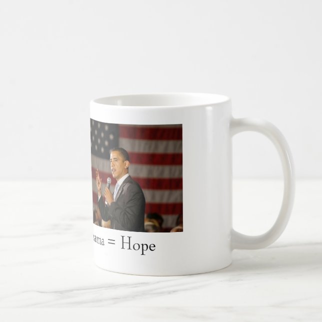 Obama = Hoffnungs-Tasse Kaffeetasse (Rechts)