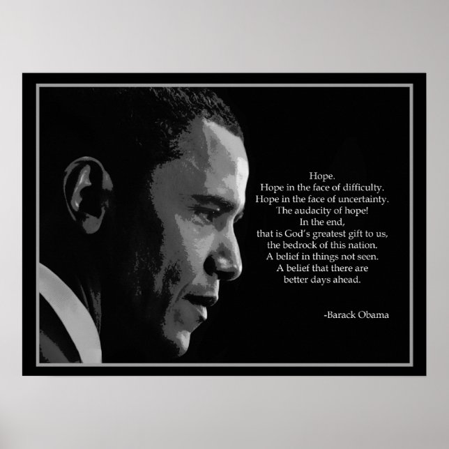 Obama-Hope-Poster Poster (Vorne)