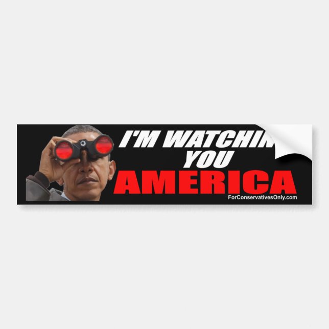 Obama - ich passe Sie Amerika auf Autoaufkleber (Vorne)