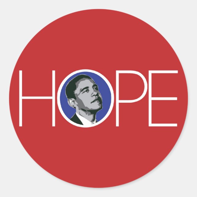 Obama : Il y a un autocollant d'espoir (Devant)