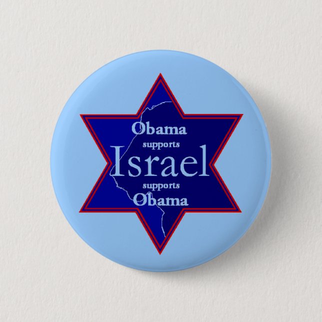 Obama ISRAEL Button (Vorderseite)
