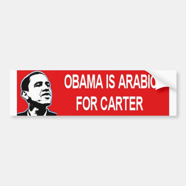 Obama ist arabisch autoaufkleber (Vorne)