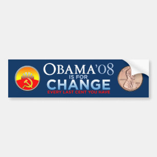 OBAMA IST FÜR IHREN ÄNDERUNG Autoaufkleber