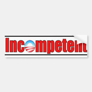 Obama ist inkompetent autoaufkleber