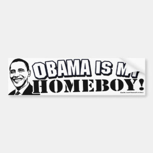 Obama ist mein Homeboy-Autoaufkleber Autoaufkleber