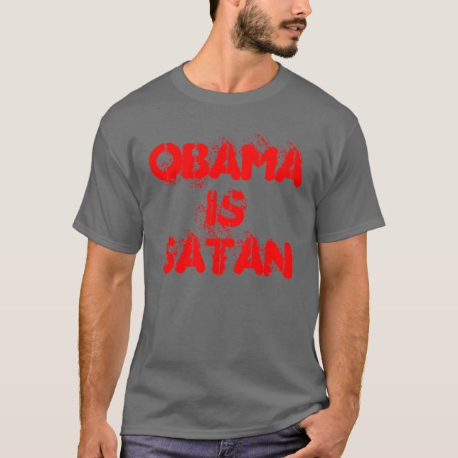 Obama ist Satan T-Shirt (Vorderseite)