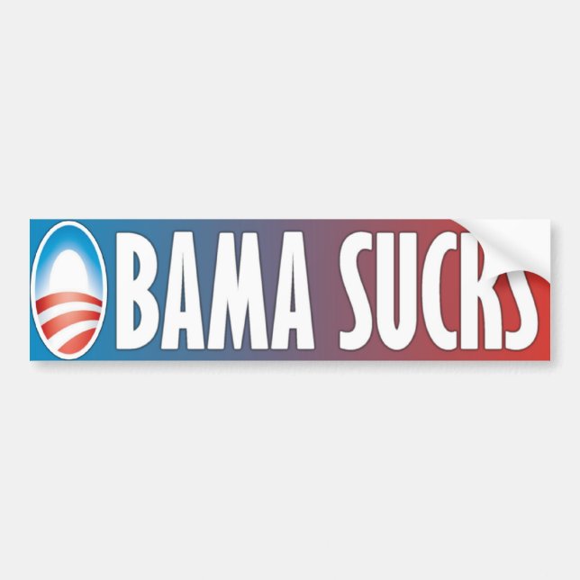 Obama ist zum Kotzen Autoaufkleber (Vorne)