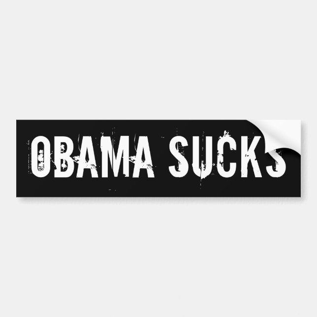 OBAMA IST ZUM KOTZEN AUTOAUFKLEBER (Vorne)