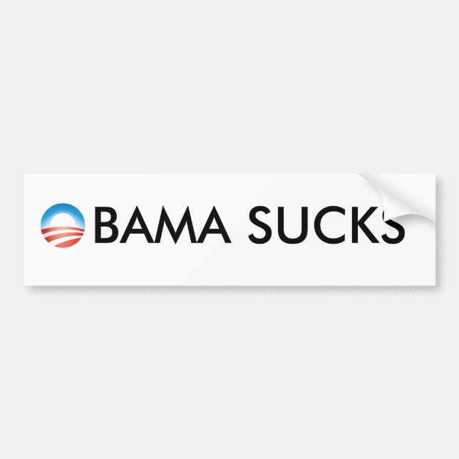 Obama ist zum Kotzen Autoaufkleber (Vorne)