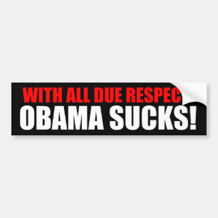 Obama ist zum Kotzen Autoaufkleber
