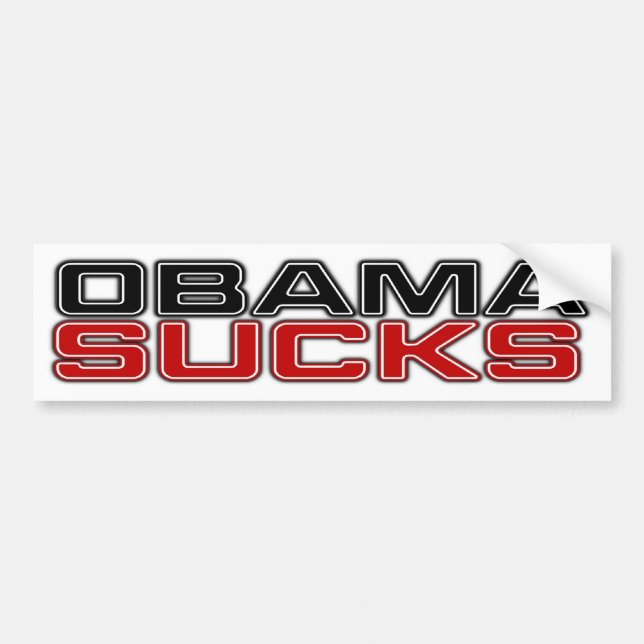 Obama ist zum Kotzen Autoaufkleber (Vorne)