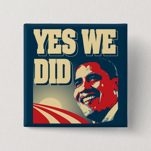 Obama, ja, das wir knöpften button (Vorderseite)