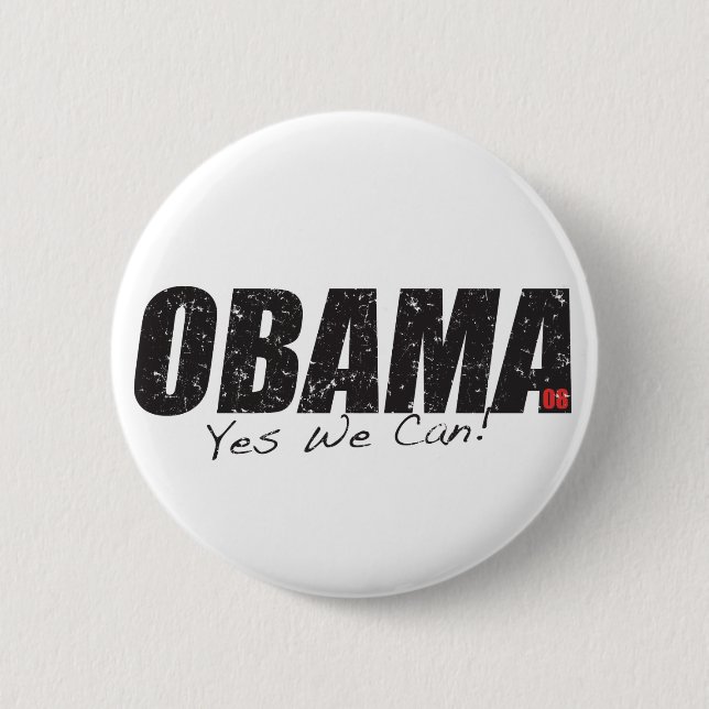 Obama "ja können wir!" Knopf Button (Vorderseite)