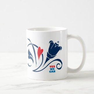 Obama - ja können wir, Liebe-Blüten die Tasse, Kaffeetasse