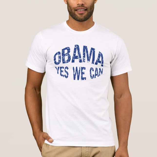 Obama ja können wir T - Shirt (Vorderseite)