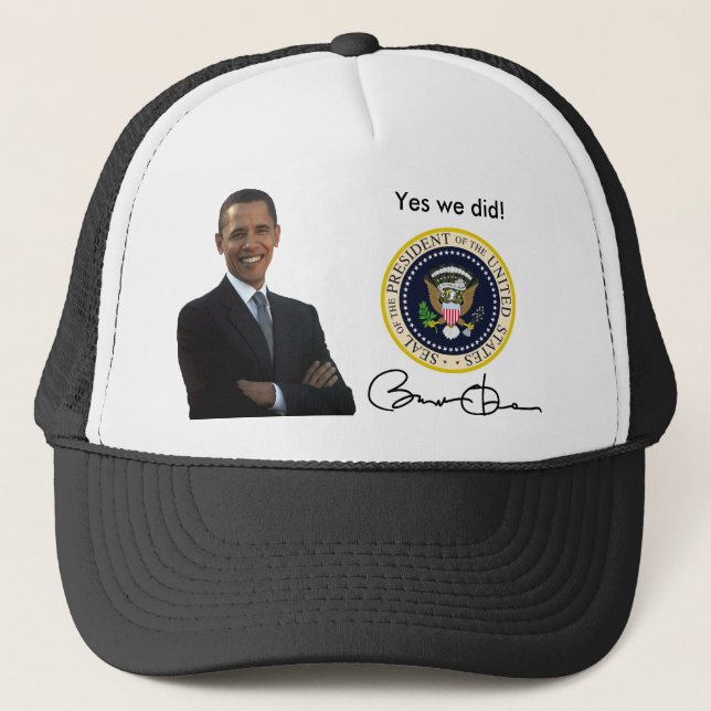 Obama ja taten wir - Baseballmütze Truckerkappe (Vorderseite)