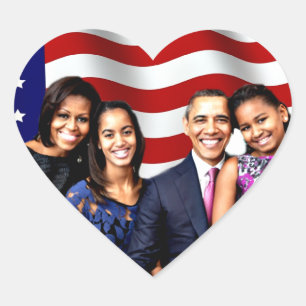 Obama, ja, wir können_ Herz-Aufkleber