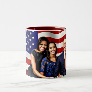 Obama, ja, wir können_ zweifarbige tasse