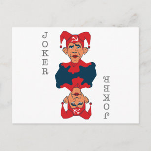 Obama-Joker Postkarte