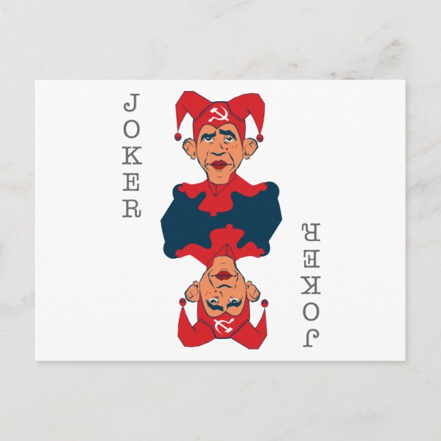 Obama-Joker Postkarte (Vorderseite)
