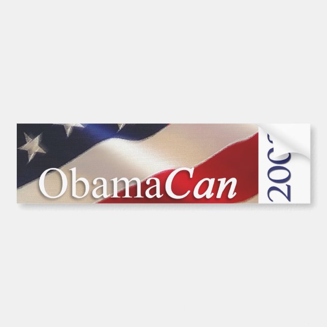 Obama kann - Autoaufkleber (Vorne)