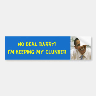Obama, kein Abkommen Barry! Ich behalte meinen Autoaufkleber