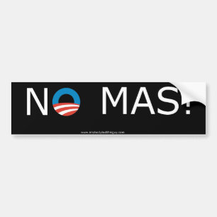 Obama kein Mas! Autoaufkleber
