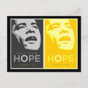 Obama - La nouvelle carte postale Black & Gold de