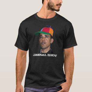 Obama, LIBERALES IDIOTschwarzes T-Shirt