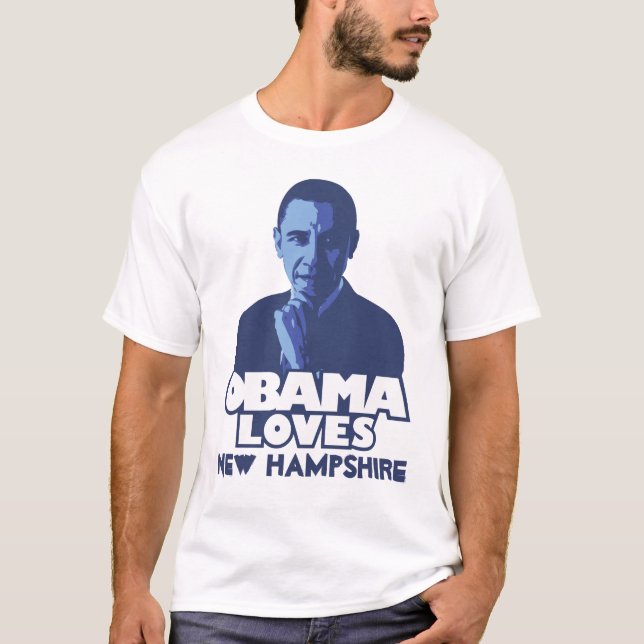 OBAMA-LIEBEN New Hampshire T-Shirt (Vorderseite)