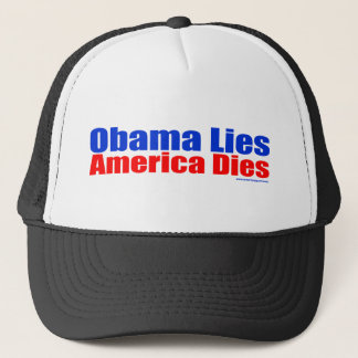 OBAMA LIEGT AMERIKA-WÜRFEL TRUCKERKAPPE